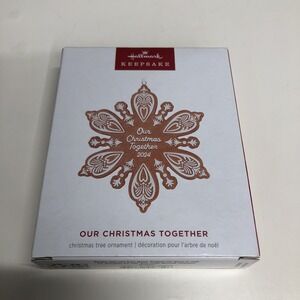 2024 Hallmark Our Christmas‎ Together 2024 Snowflake Ornament Decoration New